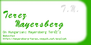 terez mayersberg business card